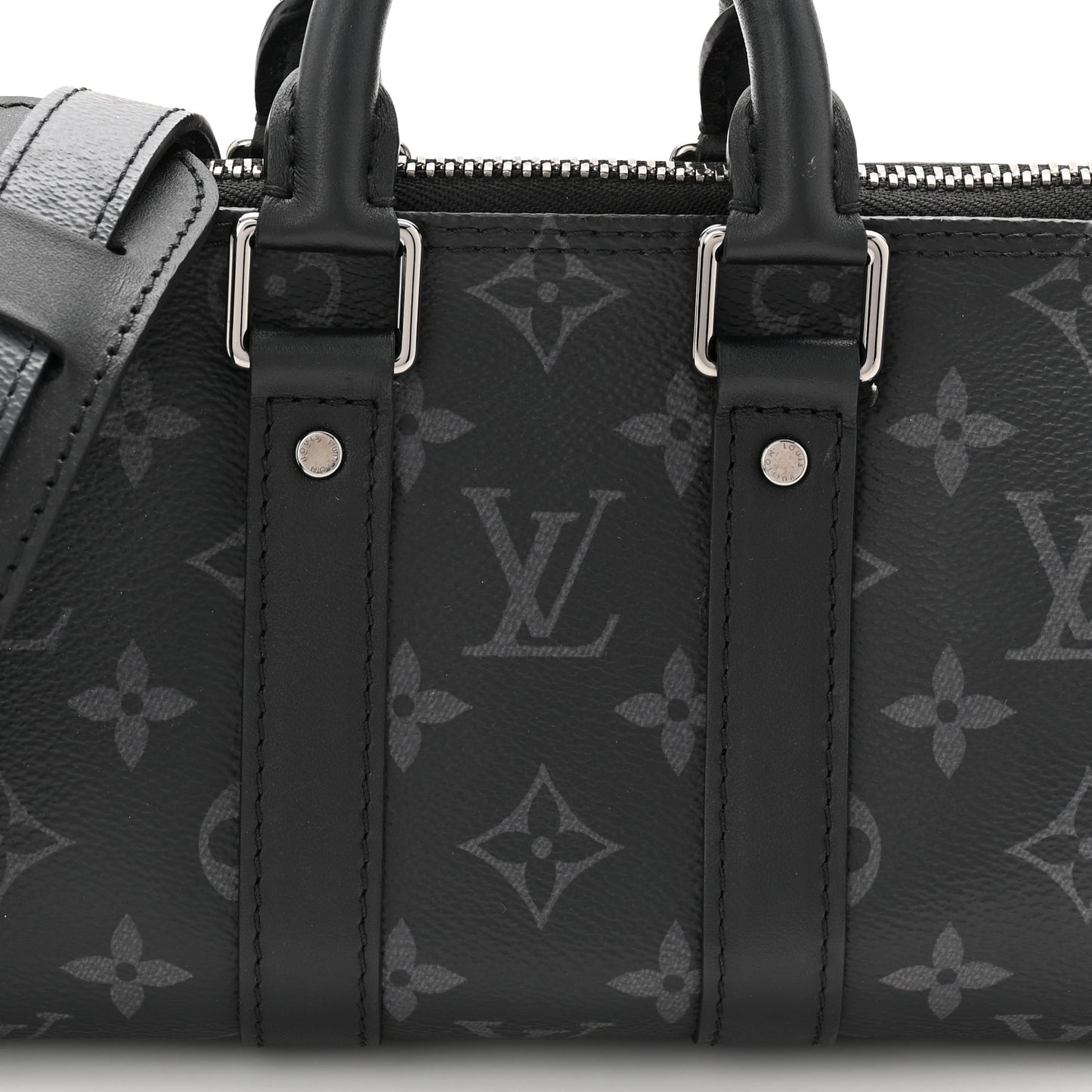 Reverse Monogram Eclipse Keepall XS Black