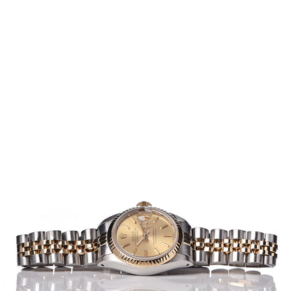 Rolex Stainless Steel 18K Yellow Gold 26mm Oyster Perpetual Datejust Watch Champagne 69173 3 of 9