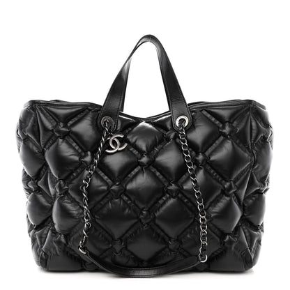 Chanel Calfskin Quilted Large Chesterfield Tote Black 1 of 10