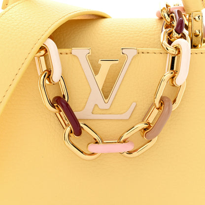 Louis Vuitton Taurillon Mini Capucines Jaune Plume 7 of 9