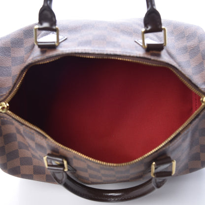 Louis Vuitton Damier Ebene Speedy Bandouliere 30 7 of 9