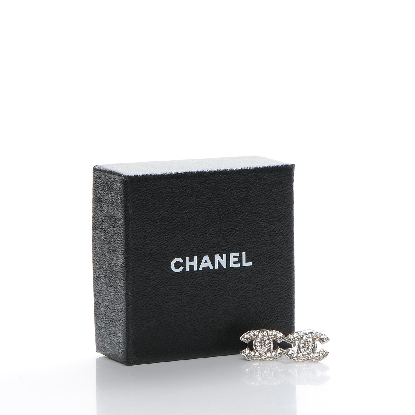 Crystal CC Earrings Silver
