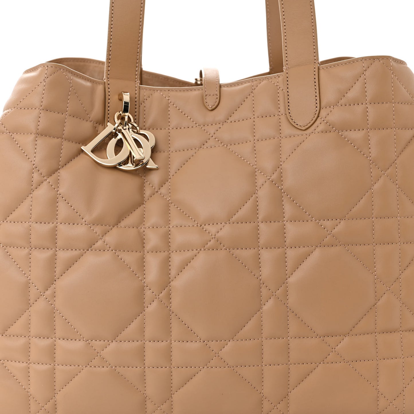 Calfskin Macrocannage Large Toujours Tan