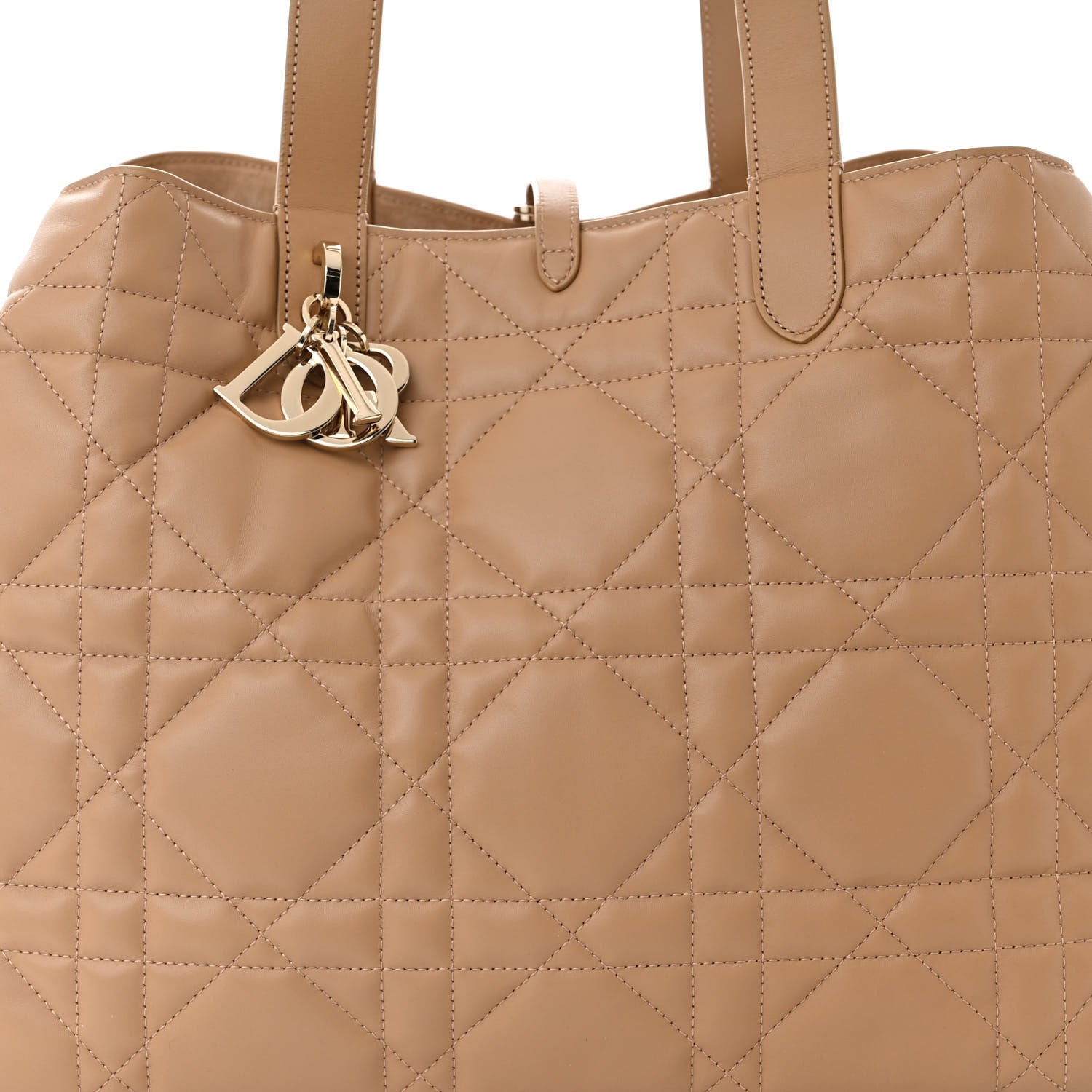 Christian Dior Calfskin Macrocannage Large Toujours Tan 8 of 10