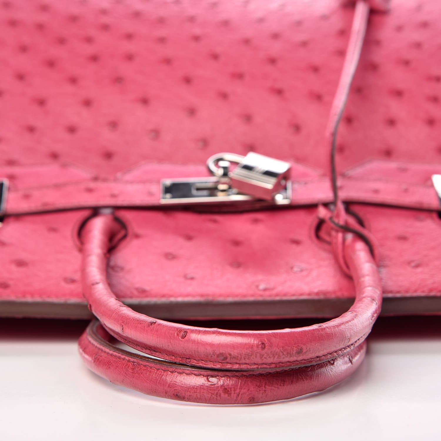 Hermes Ostrich Birkin 35 Fuchsia 29 of 43