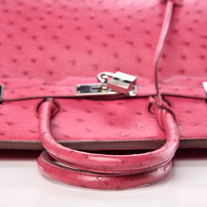Hermes Ostrich Birkin 35 Fuchsia 29 of 43