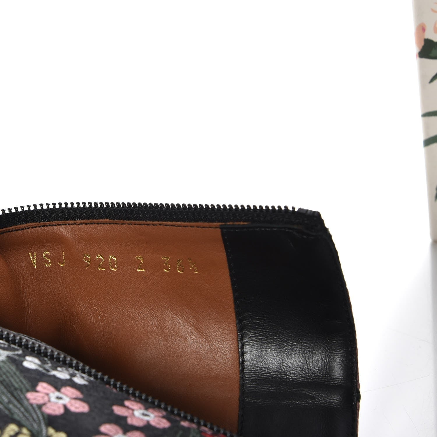 Valentino Garavani Brocade Camugarden Embroidered Short Boots 36.5 Nero Black 7 of 8