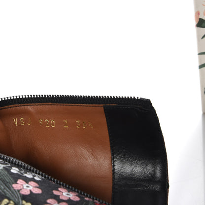 Valentino Garavani Brocade Camugarden Embroidered Short Boots 36.5 Nero Black 7 of 8