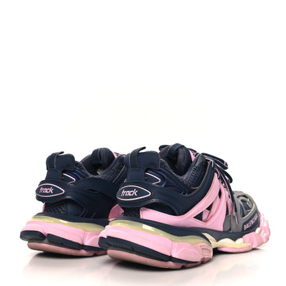 Balenciaga Mesh Nylon Womens Track Sneakers 37 Dark Grey Pink Grey 5 of 8