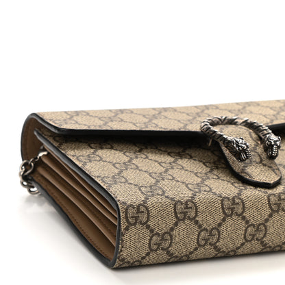 Gucci GG Supreme Monogram Mini Dionysus Chain Wallet Beige Taupe 8 of 11