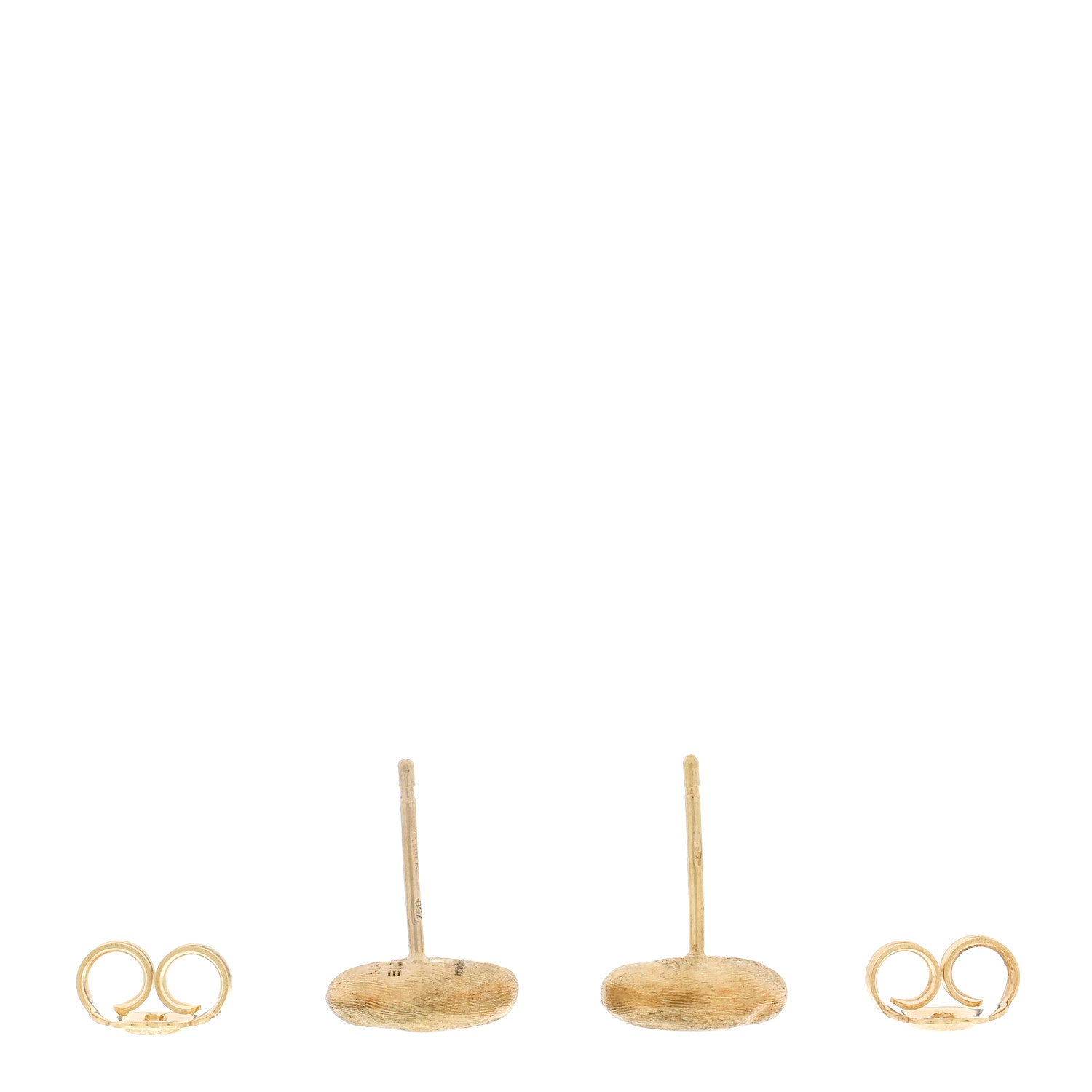 Marco Bicego 18K Yellow Gold Siviglia Stud Earrings 3 of 4