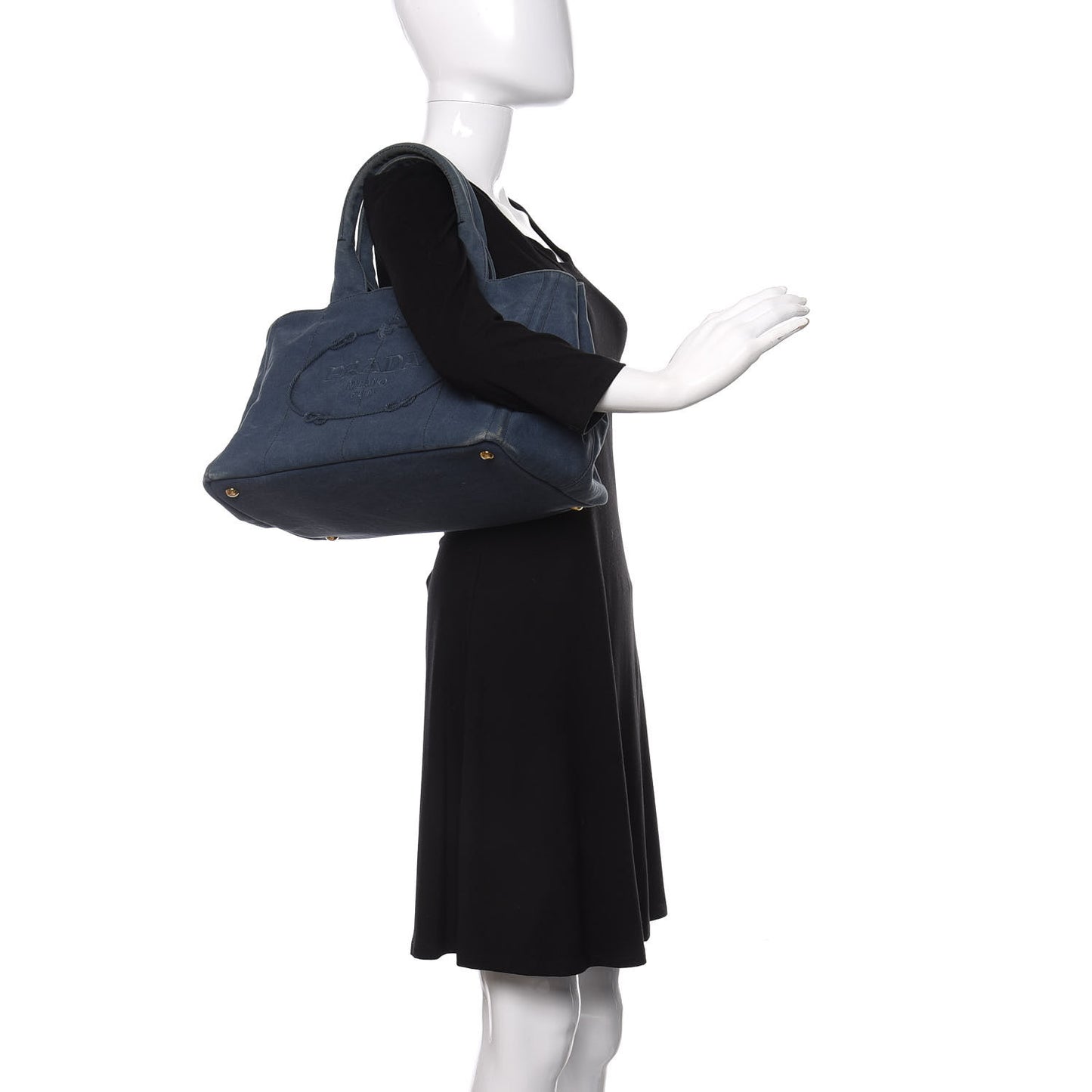 Canvas Canapa Logo Tote Blue