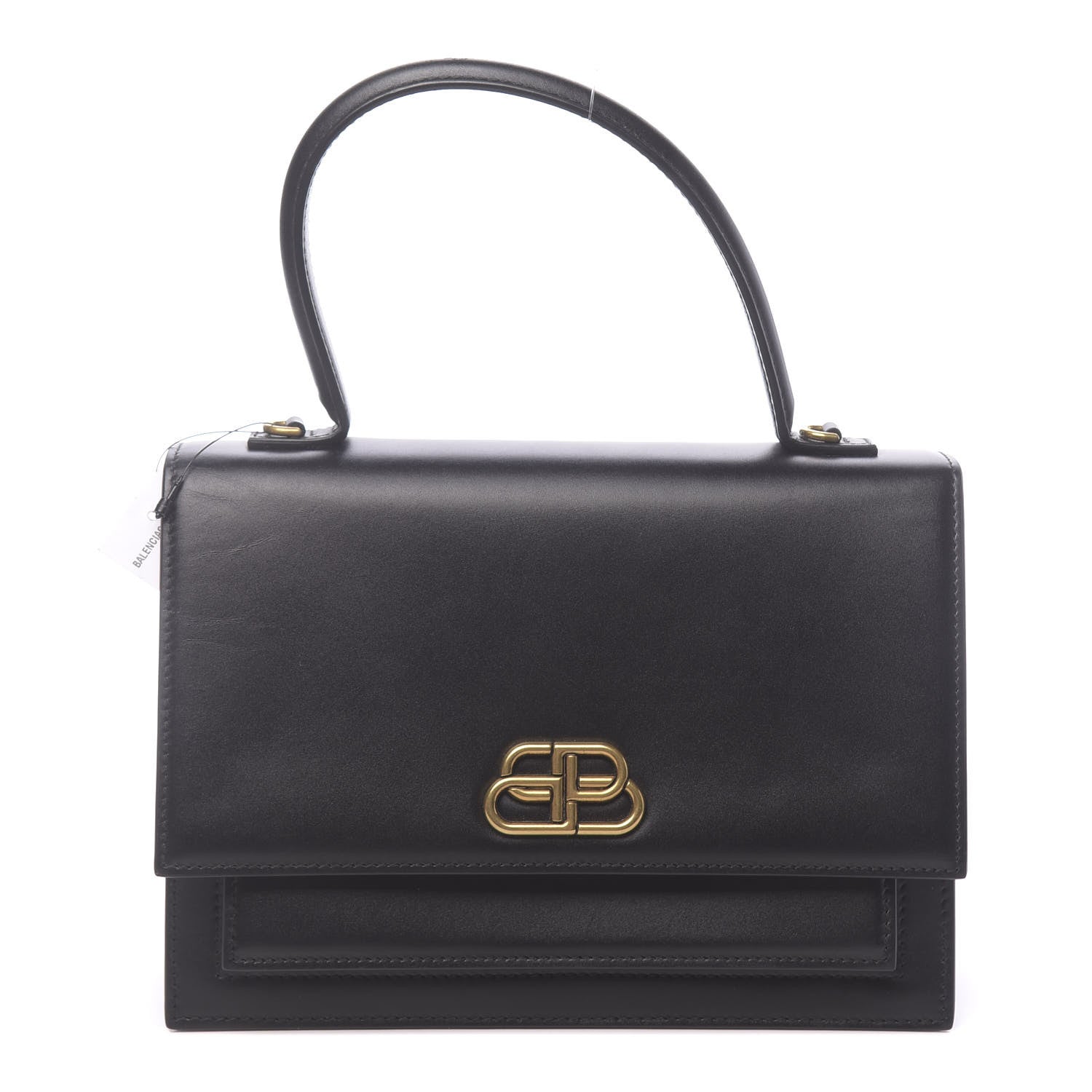 Balenciaga Box Calfskin Medium Sharp Top Handle Bag Black 1 of 9