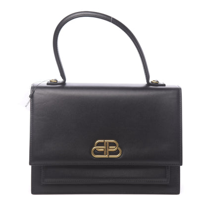Balenciaga Box Calfskin Medium Sharp Top Handle Bag Black 1 of 9