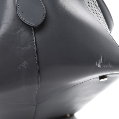 Alaia Calfskin Lux Laser Cut Tote Anthracite 18 of 18