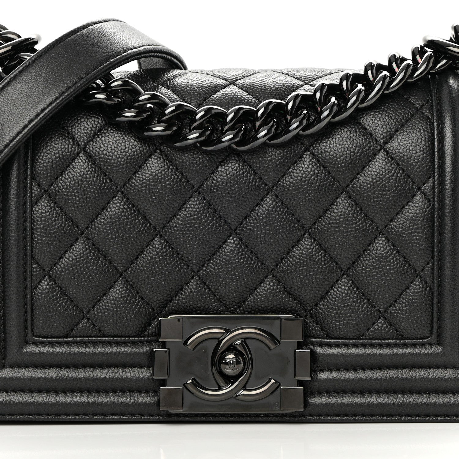 Chanel Caviar Quilted Small Boy Flap So Black 8 of 11