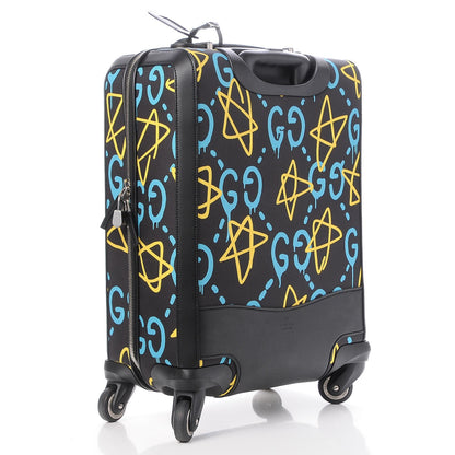 Gucci Nylon GucciGhost Carry On Trolley Black New Acquamarine 2 of 12