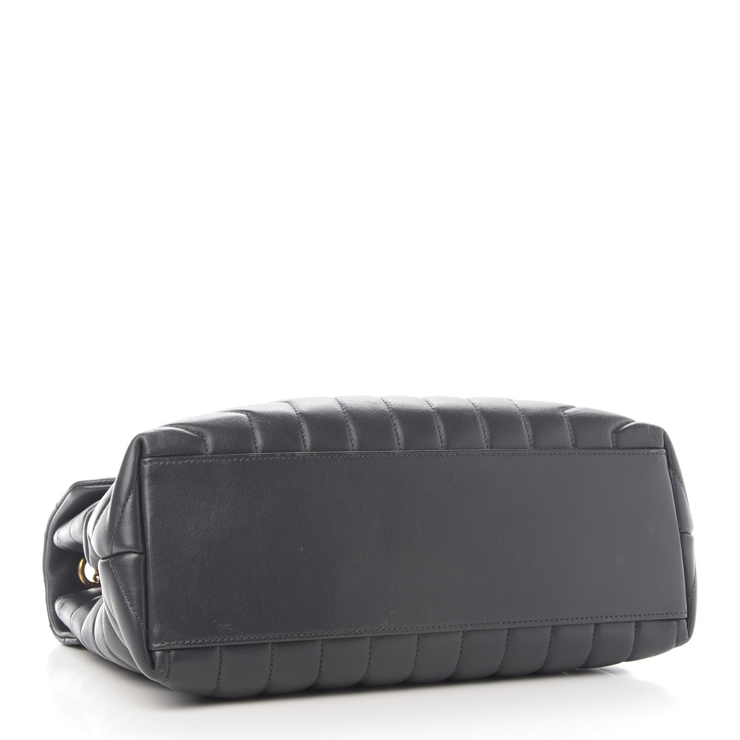 Saint Laurent Calfskin Y Quilted Monogram Medium Loulou Chain Satchel Asphalt 4 of 9