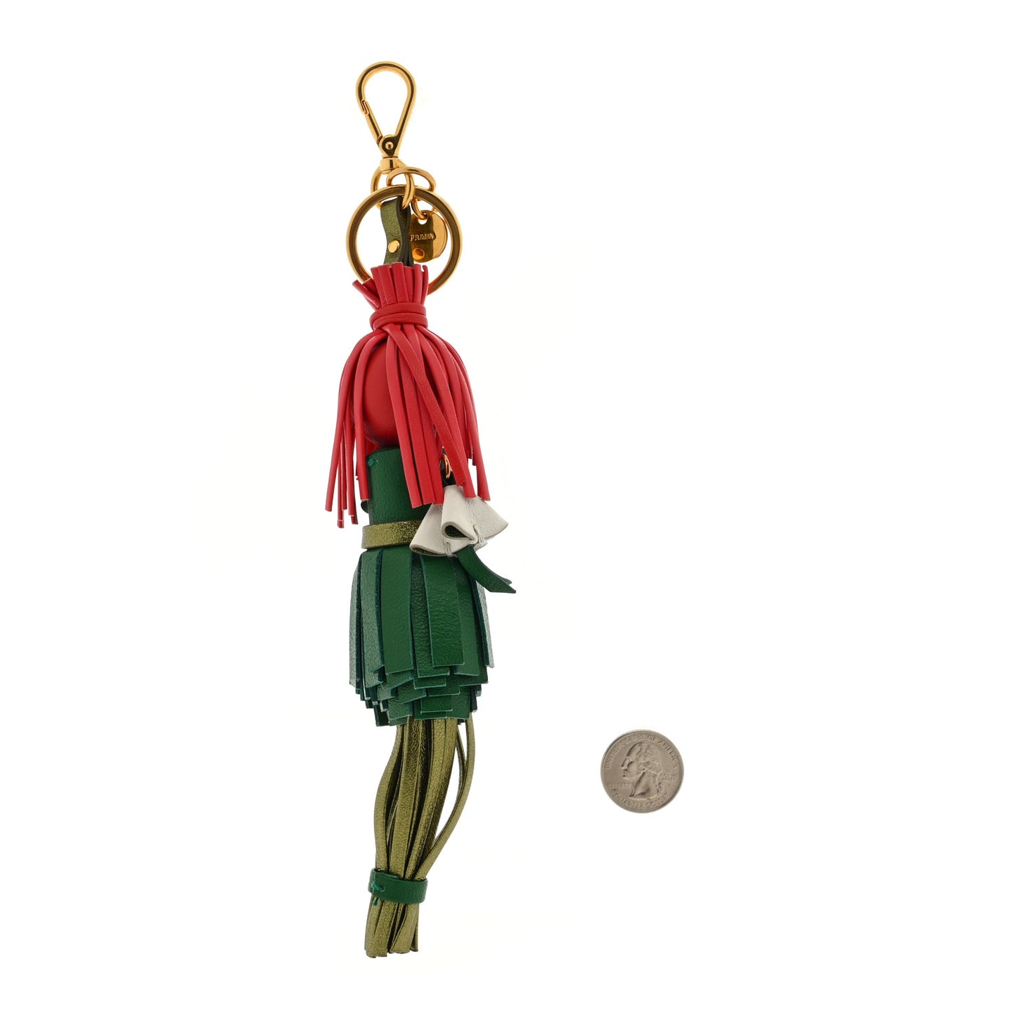 Calfskin Alice Trick Keychain Multicolor
