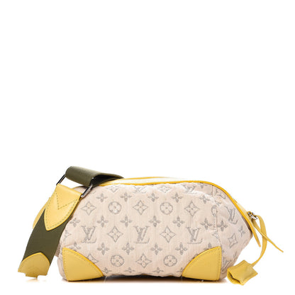 Louis Vuitton Monogram Denim Pochette Round Yellow 1 of 8