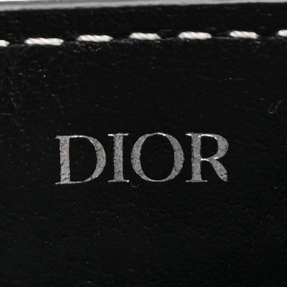Christian Dior Grained Calfskin Saddle Mini Key Ring Black 6 of 7