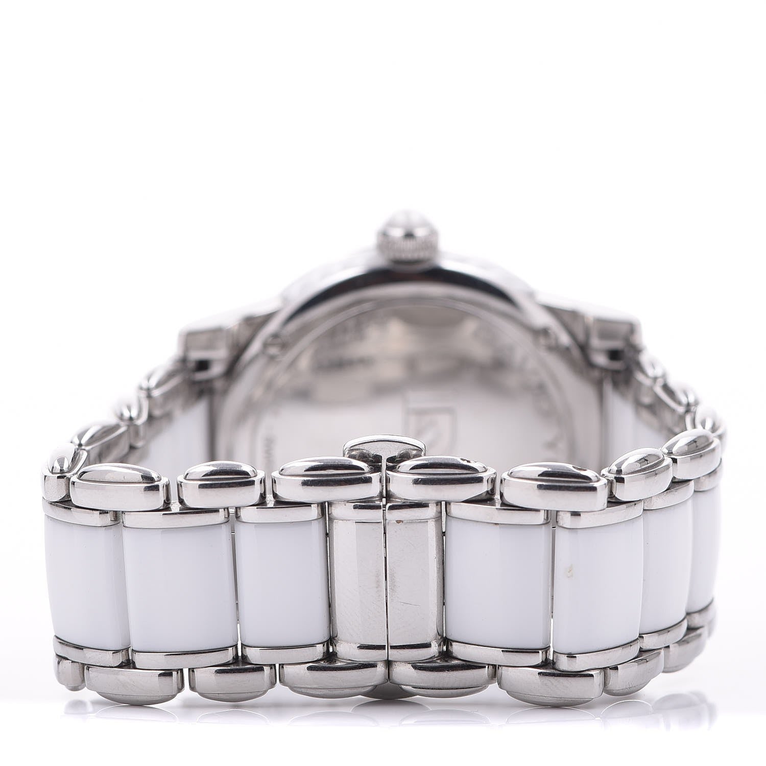 David Yurman Stainless Steel Ceramic Diamond Bezel 34mm Classic Quartz Watch White 4 of 7