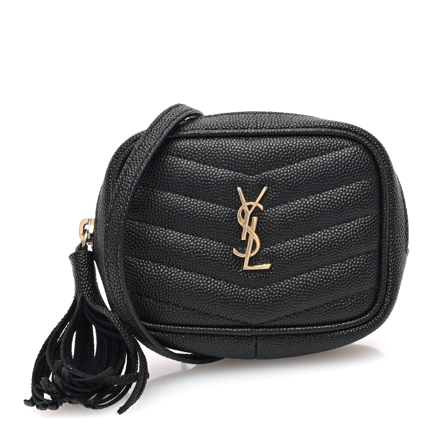 Grain De Poudre Matelasse Monogram Baby Lou Camera Bag Black