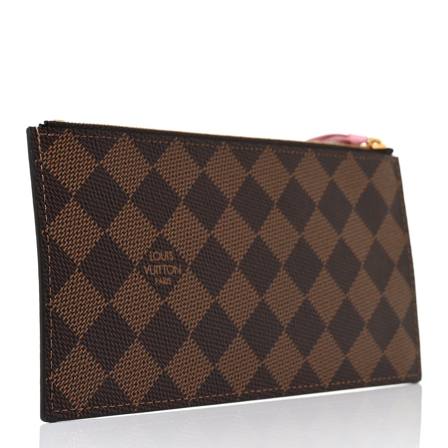 Louis Vuitton Damier Ebene Studded Felicie Chain Wallet Zippered Insert 3 of 8