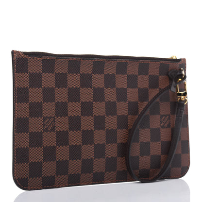 Louis Vuitton Damier Ebene Neverfull MM GM Pochette 3 of 9