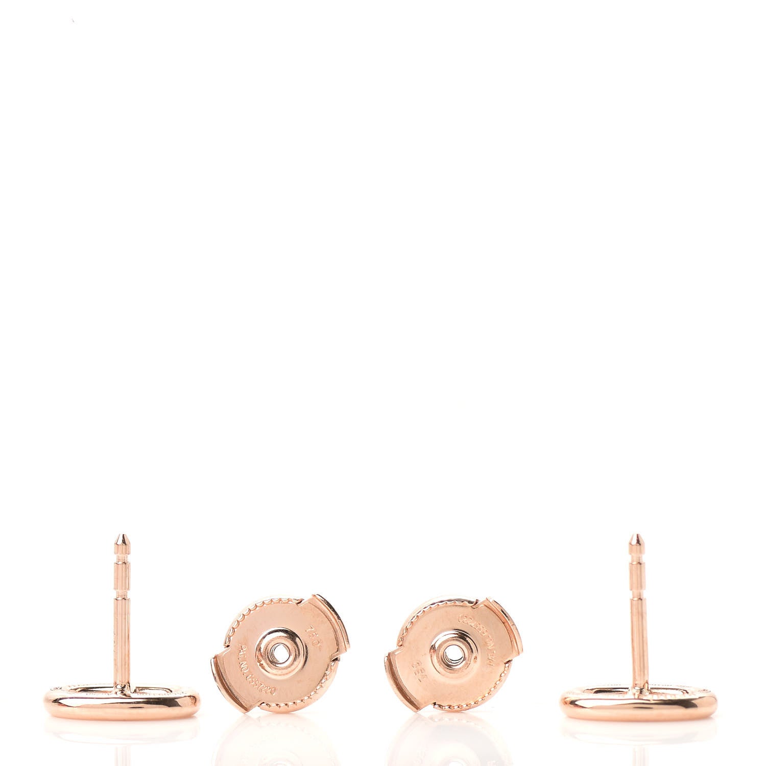 Hermes 18K Rose Gold TPM Farandole Stud Earrings 3 of 6