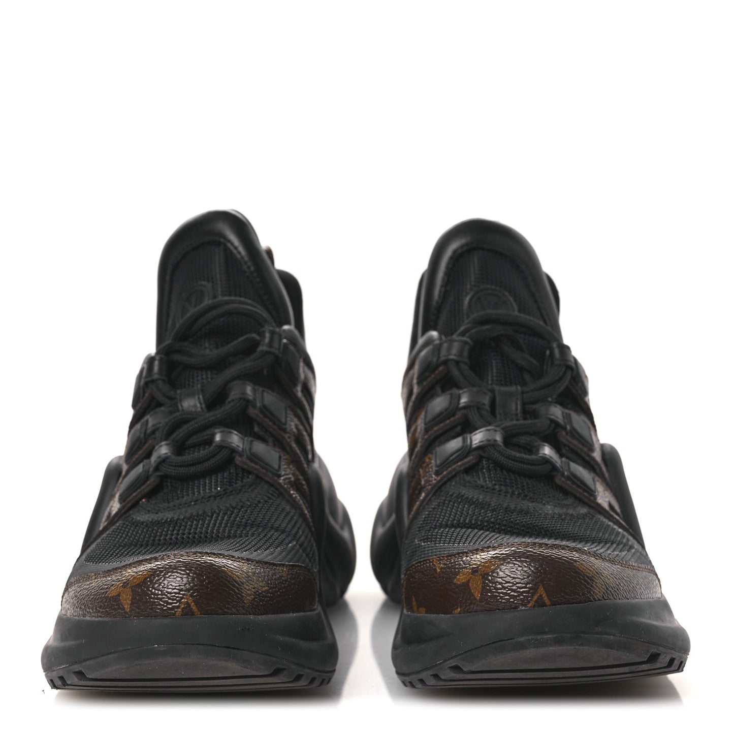 Calfskin Patent Monogram LV Archlight Sneakers 39.5 Black