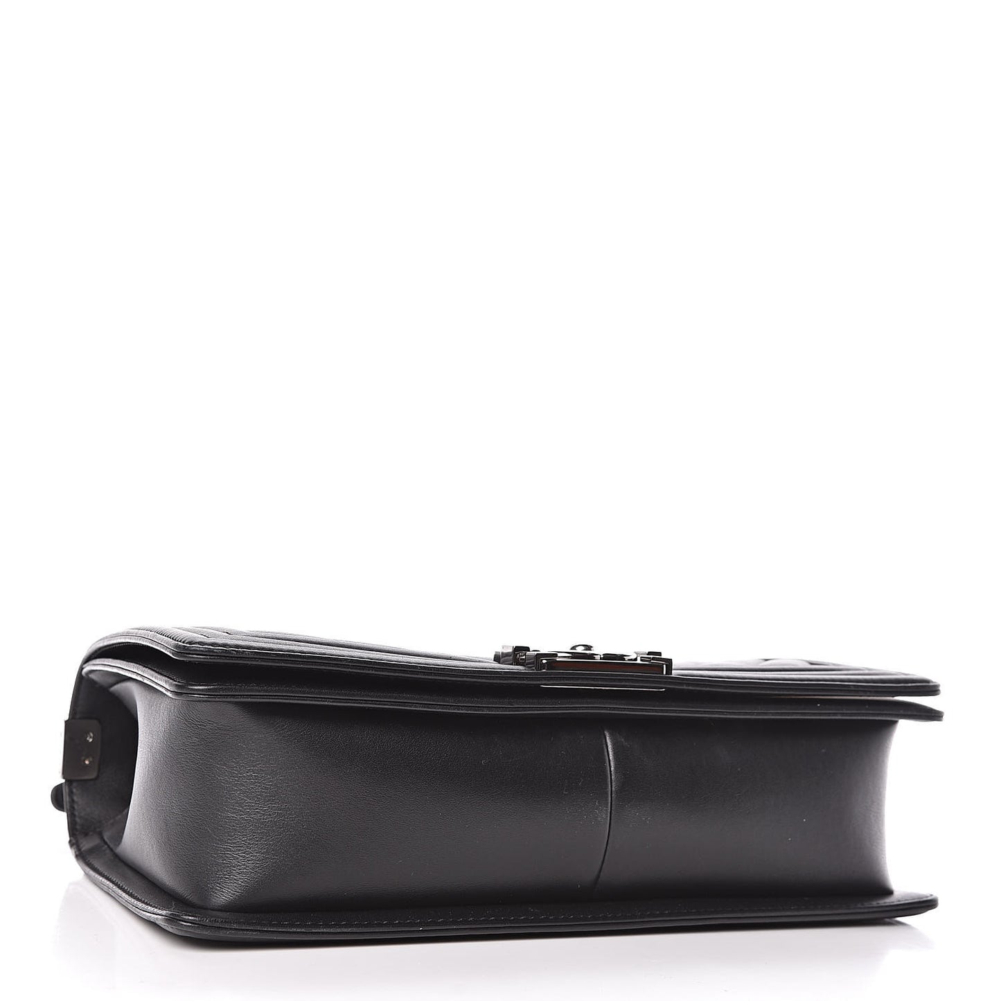 Caviar Chevron Quilted New Medium Boy Flap Black