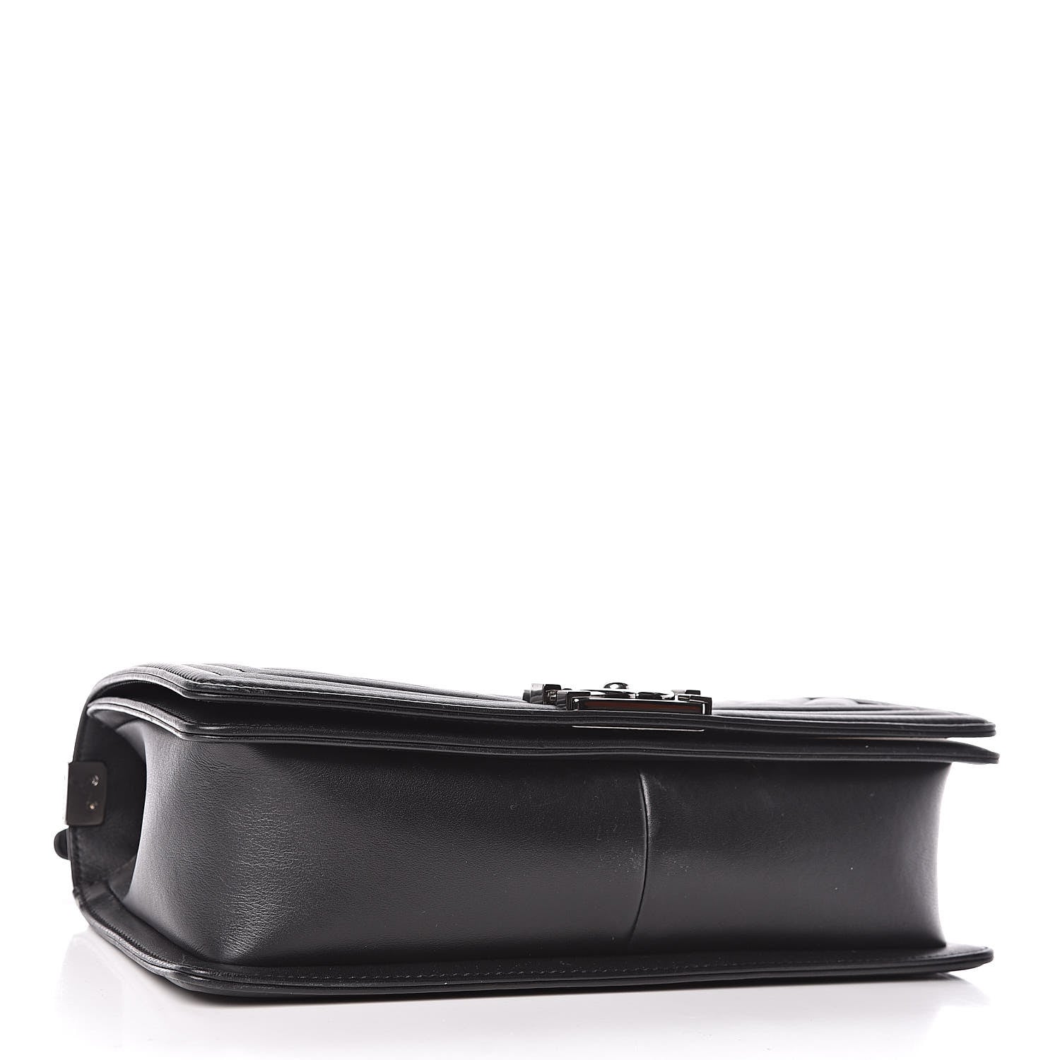 Chanel Caviar Chevron Quilted New Medium Boy Flap Black 4 of 12