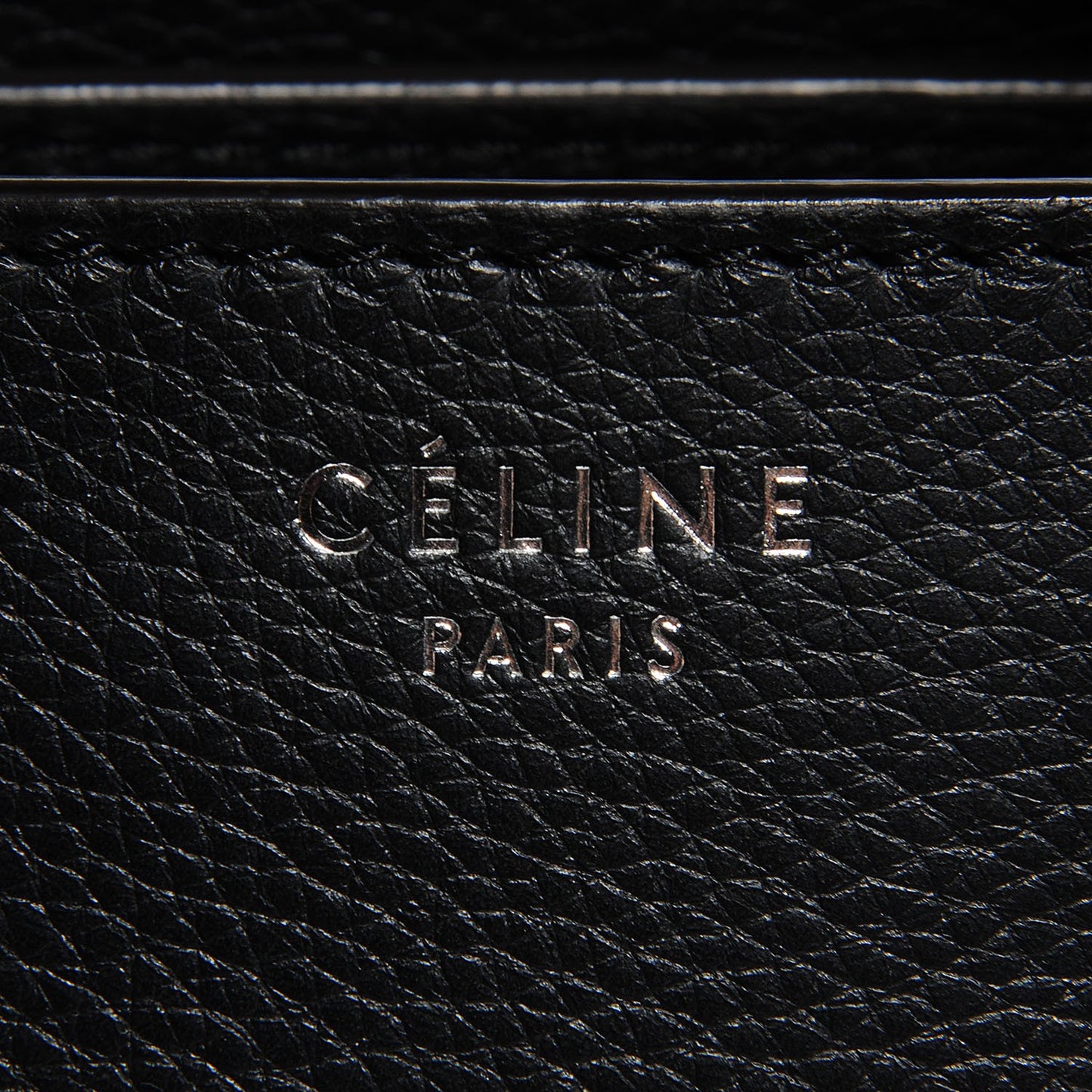Drummed Calfskin Mini Luggage Black
