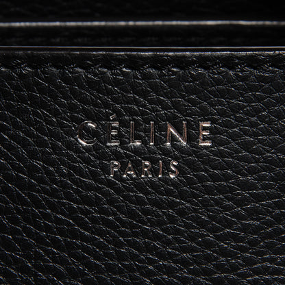 Celine Drummed Calfskin Mini Luggage Black 6 of 8