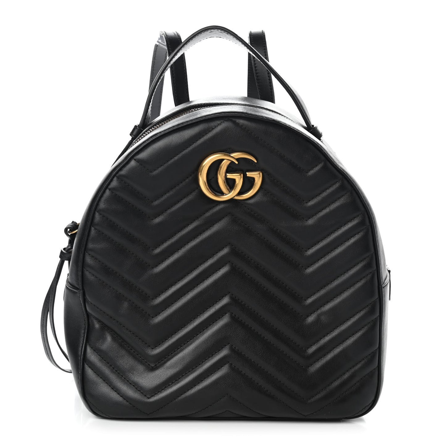 Calfskin Matelasse GG Marmont Backpack Black