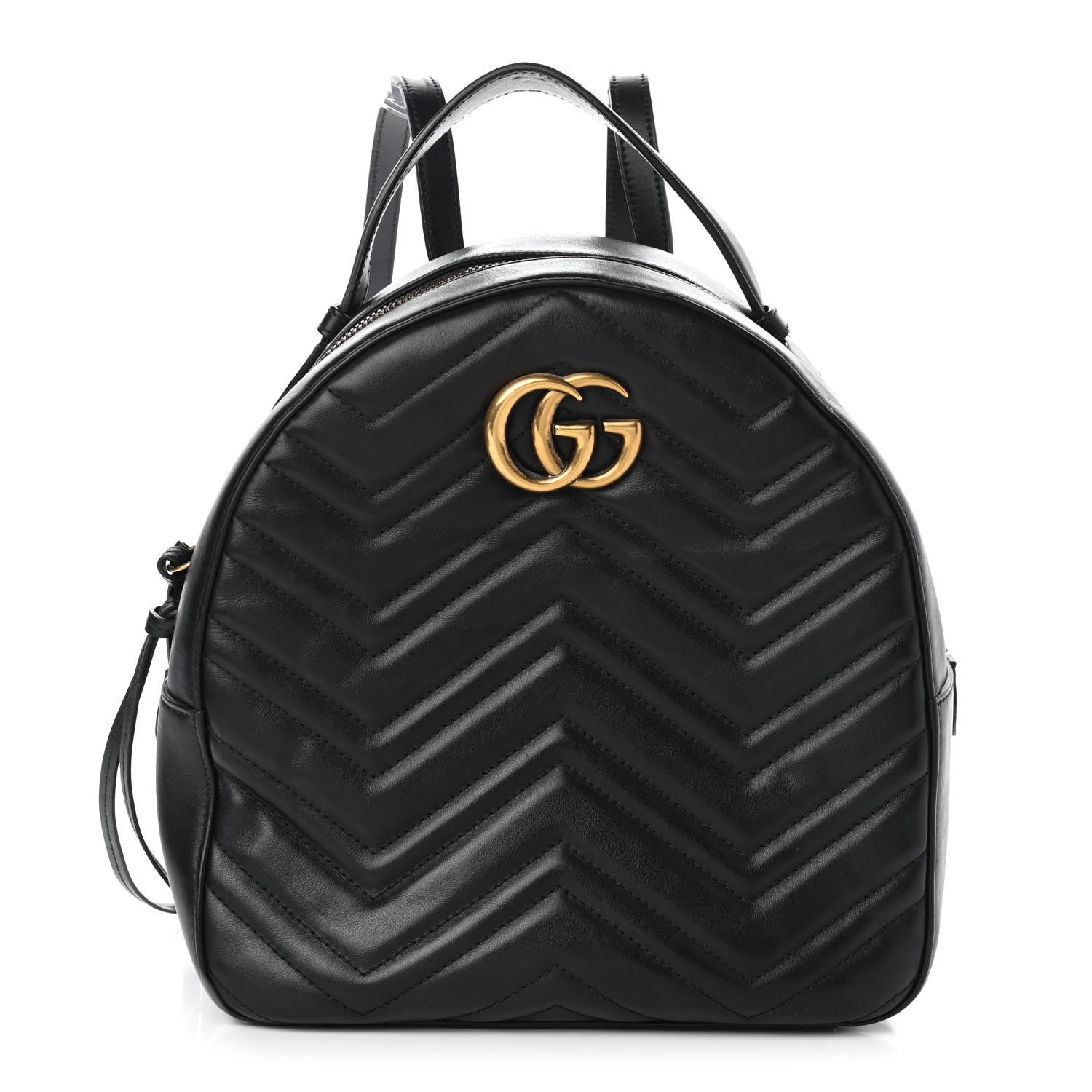 Gucci Calfskin Matelasse GG Marmont Backpack Black 1 of 12