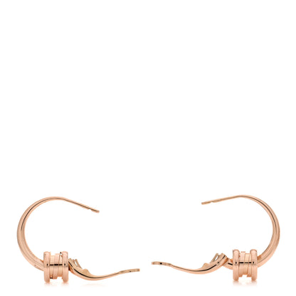 Bulgari 18K Rose Gold B.Zero1 Hoop Earrings 3 of 5