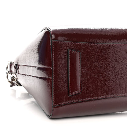 Givenchy Crinkled Patent Calfskin Small Antigona Aubergine 8 of 9