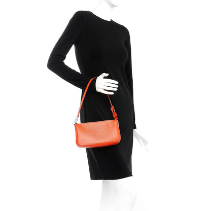 Louis Vuitton Epi Pochette Accessories NM Piment 2 of 10