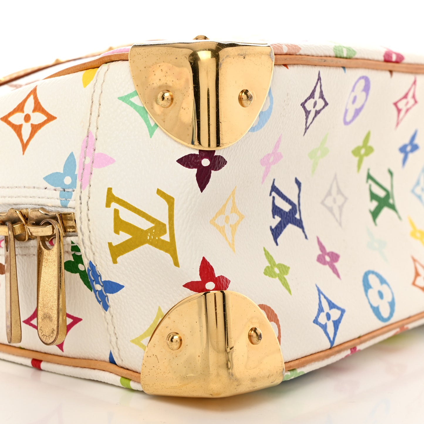 LOUIS VUITTON Monogram Multicolor Trouville White