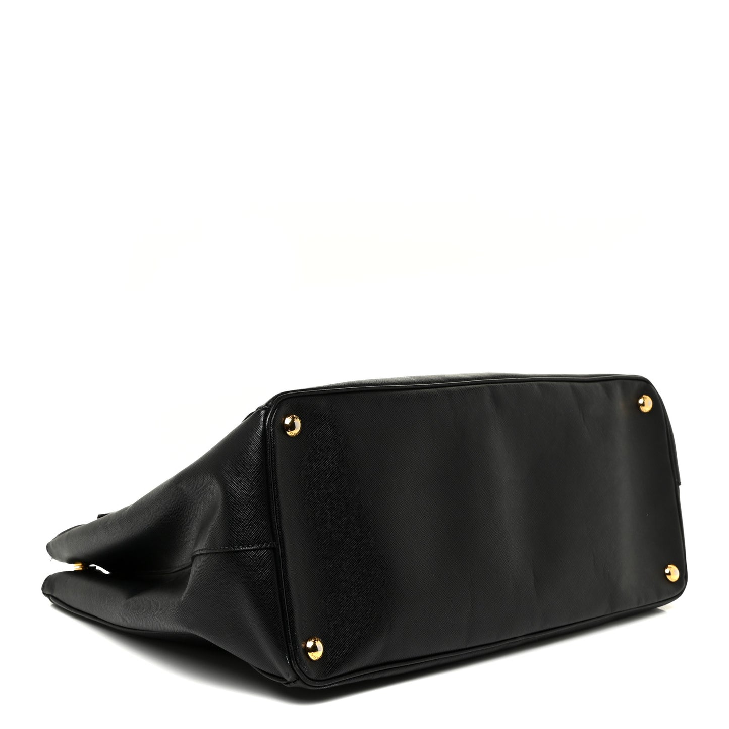 Saffiano Large Galleria Double Zip Tote Black