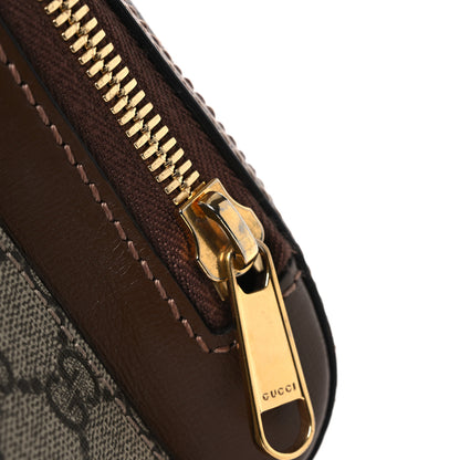 Gucci GG Supreme Monogram Textured Calfskin Retro Interlocking G Backpack Brown Beige 14 of 14