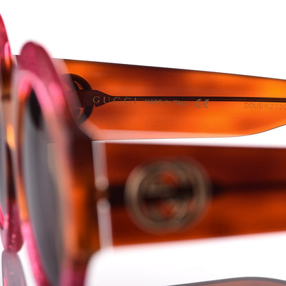 Gucci Acetate Round GG0084S Sunglasses Pink 5 of 8
