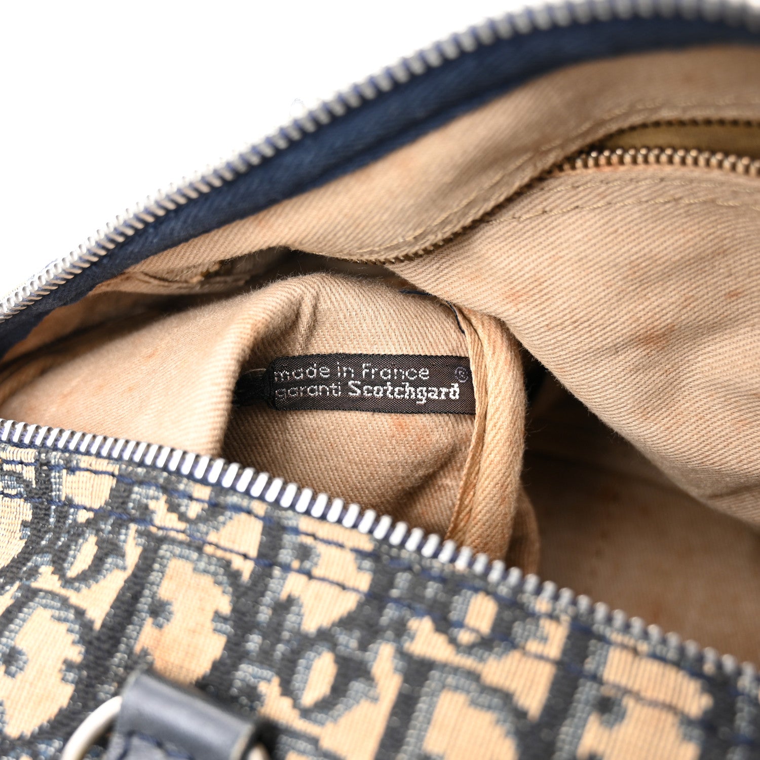 Christian Dior Monogram Boston Navy Blue 6 of 14