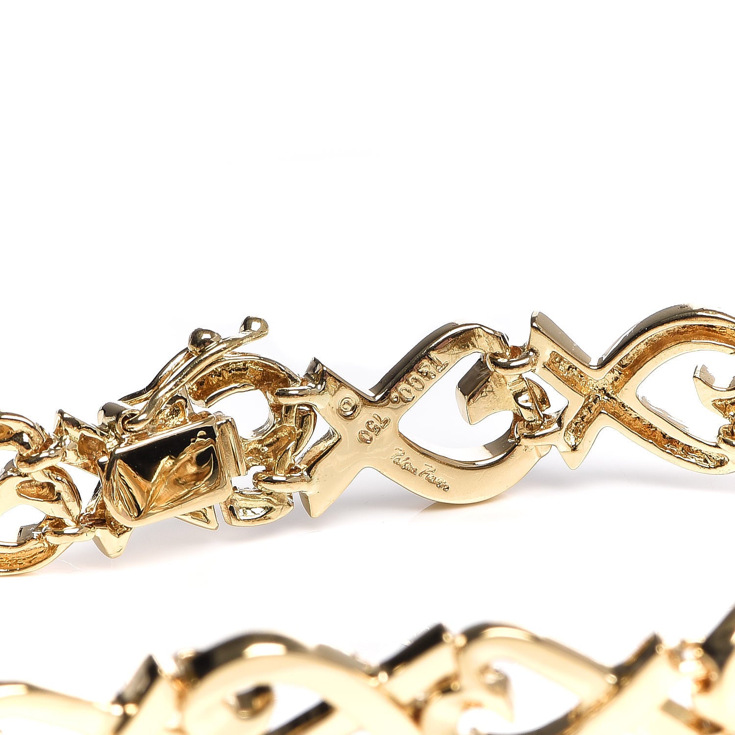 Tiffany 18K Yellow Gold Paloma Picasso Loving Heart Bracelet 4 of 6