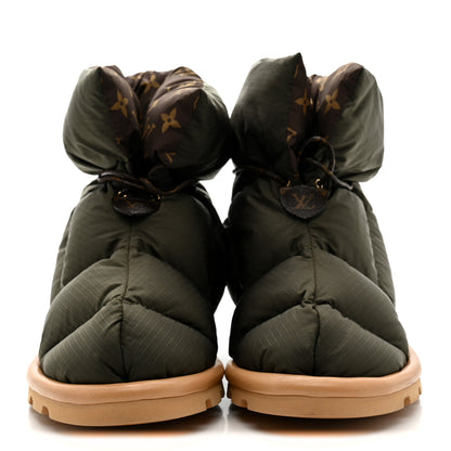 Louis Vuitton Nylon Monogram Pillow Comfort Ankle Boot 37 Khaki 7 of 25