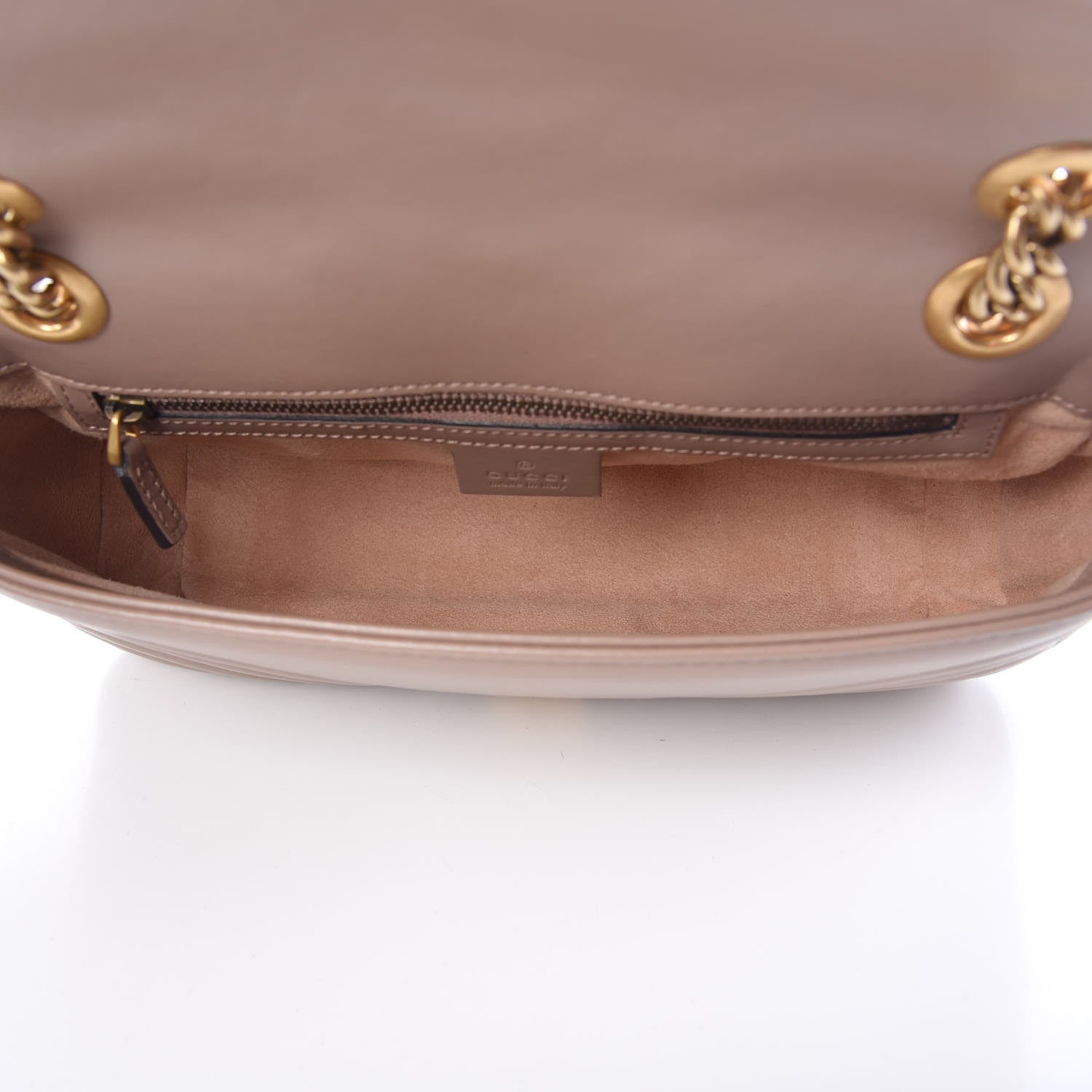 Gucci Calfskin Matelasse Small GG Marmont Shoulder Bag Porcelain Rose 5 of 10