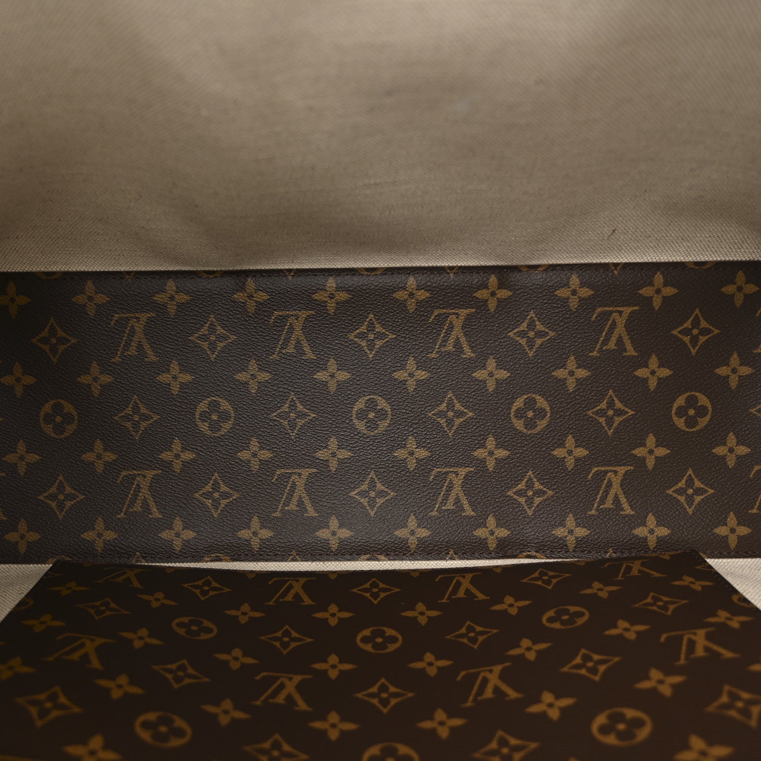 Louis Vuitton Monogram Macassar Weekend Tote GM 9 of 17