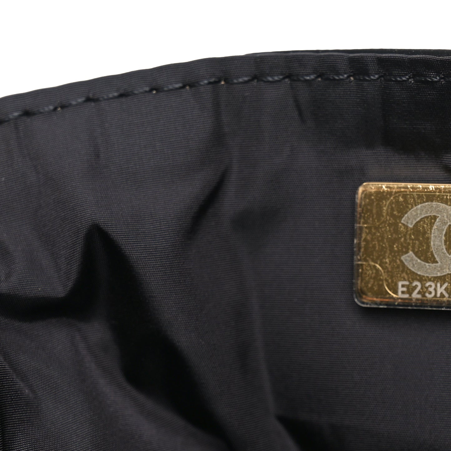 Nylon Velvet Effect Quilted Maxi Bowling Bag Black